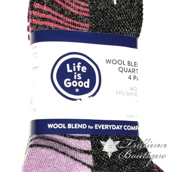 Life Is Good Accessories Life Is Good Wool Blend Quarter Socks 4